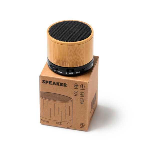Altavoz inalámbrico cuerpo bambú - Imagen 4