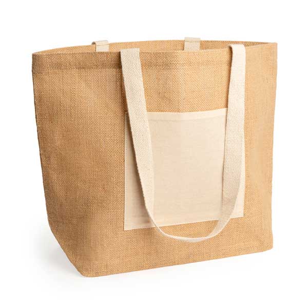 Bolsa de Yute laminado bolsillo frontal - Imagen 3