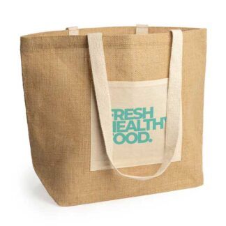 Bolsa de Yute laminado bolsillo frontal