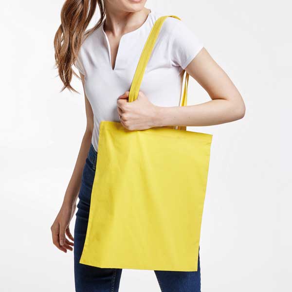 Bolsa tejido de algodón colores - Imagen 5