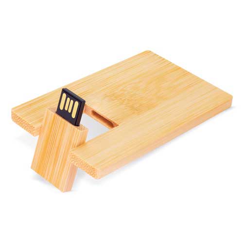Memoria USB bambú