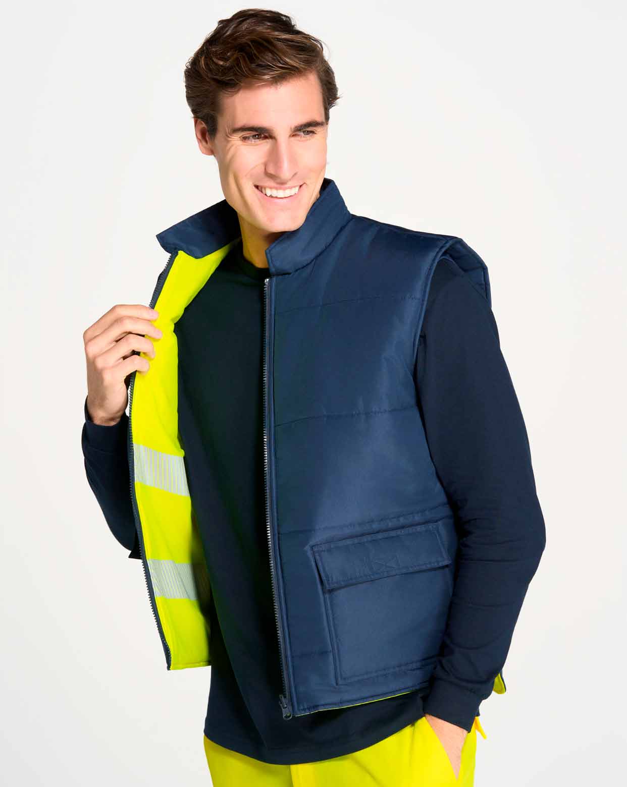 CHALECO ACOLCHADO REVERSIBLE